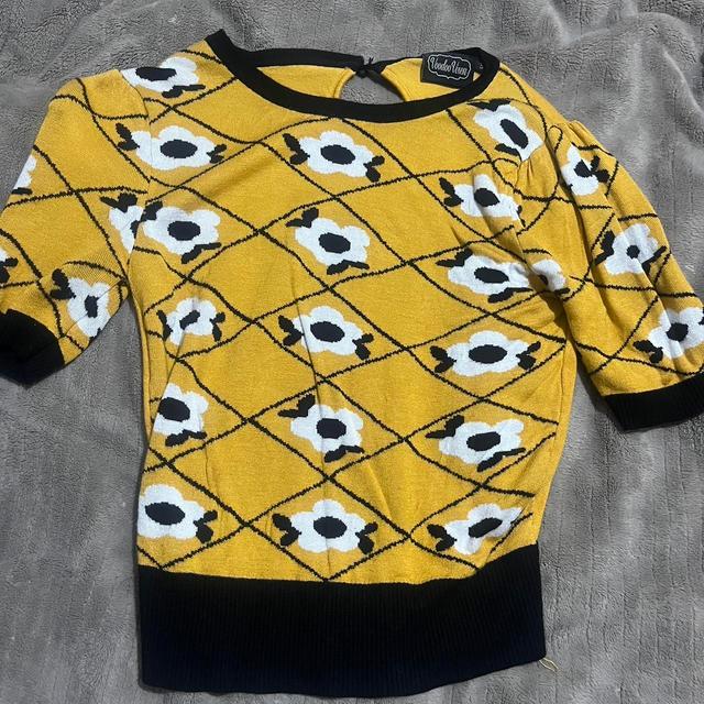 Women's Jumper - Yellow/Multi - S on Productcaster.