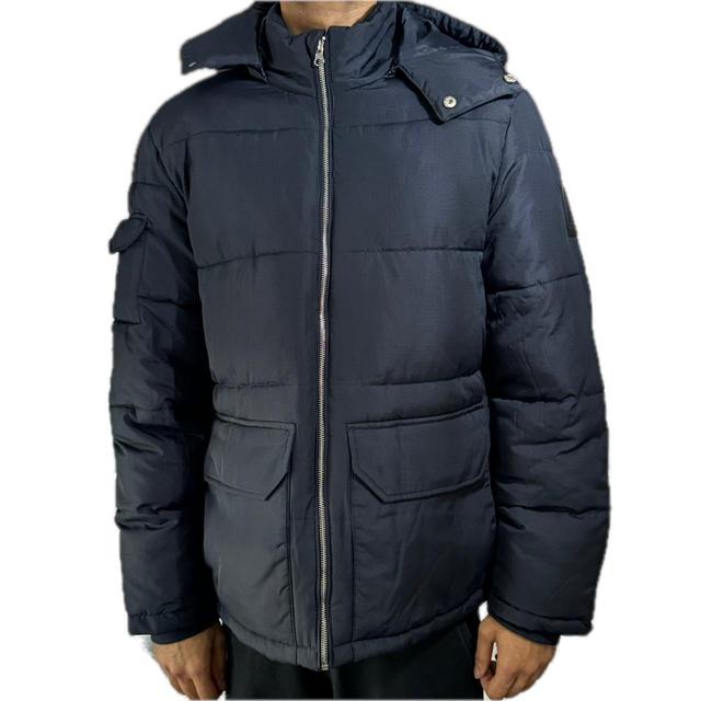 Burton Men's Puffer Jacket - Navy - S on Productcaster.