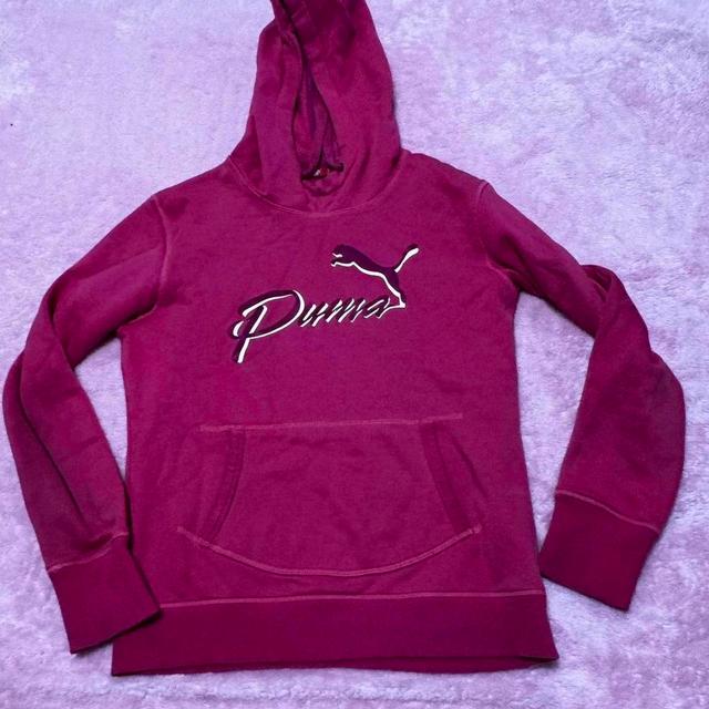 Puma Women's Hoodie - Pink - M on Productcaster.