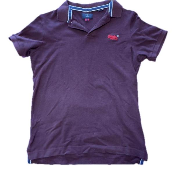 Superdry Men's Polo shirt - Burgundy - M on Productcaster.