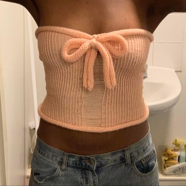 Handmade Women's Crop top - Tan - XS on Productcaster.