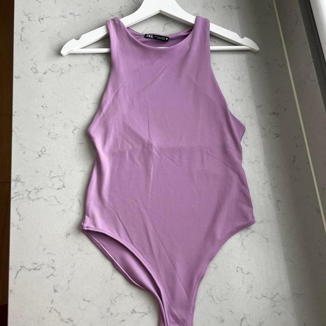 Zara Women's Bodysuit - Purple - S on Productcaster.