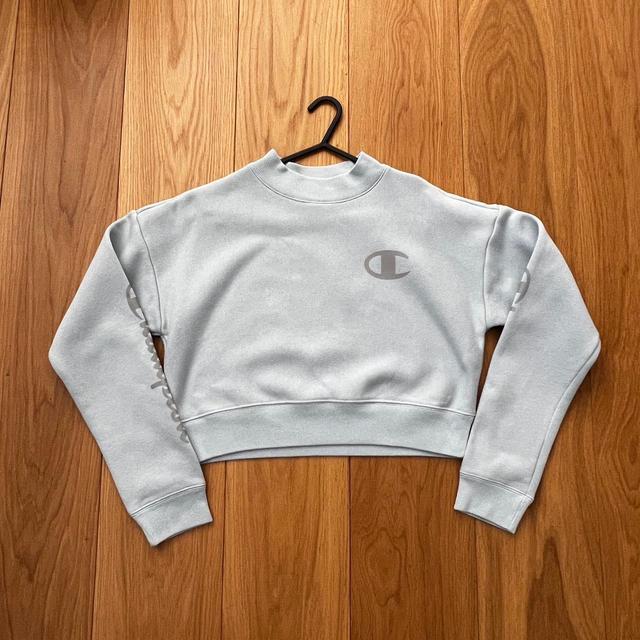 Champion Women's Sweatshirt - Blue/Grey - XS on Productcaster.