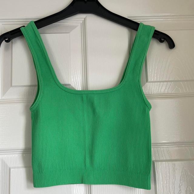 Zara Women's Crop top - Green - S on Productcaster.