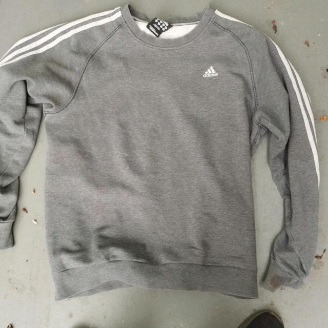 Men's Jumper - Grey/White - M on Productcaster.