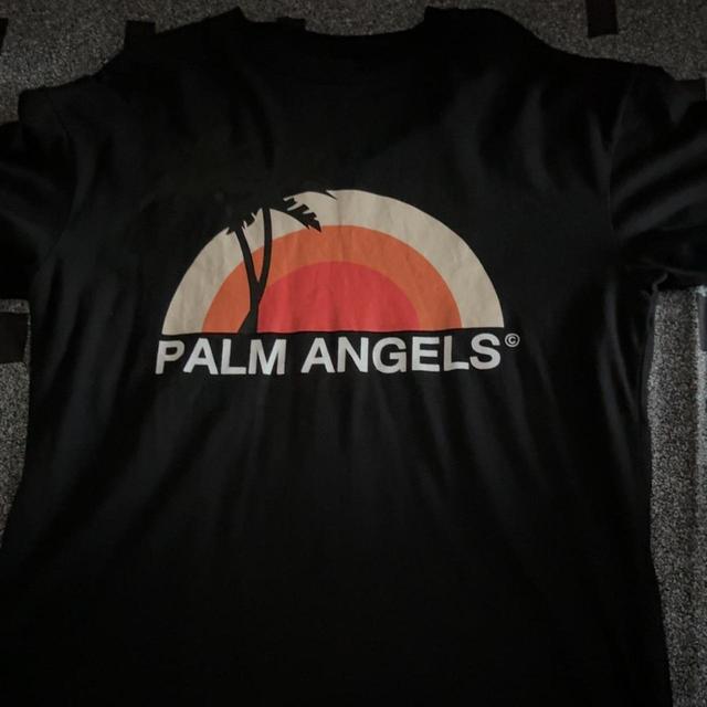 Palm Angels Men's T-shirt - Black - M on Productcaster.