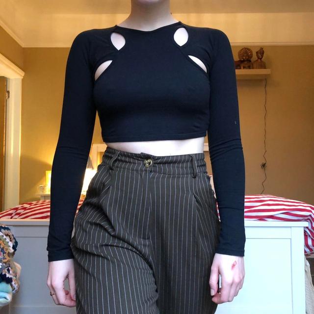 Motel Women's Crop top - Black - 8 on Productcaster.