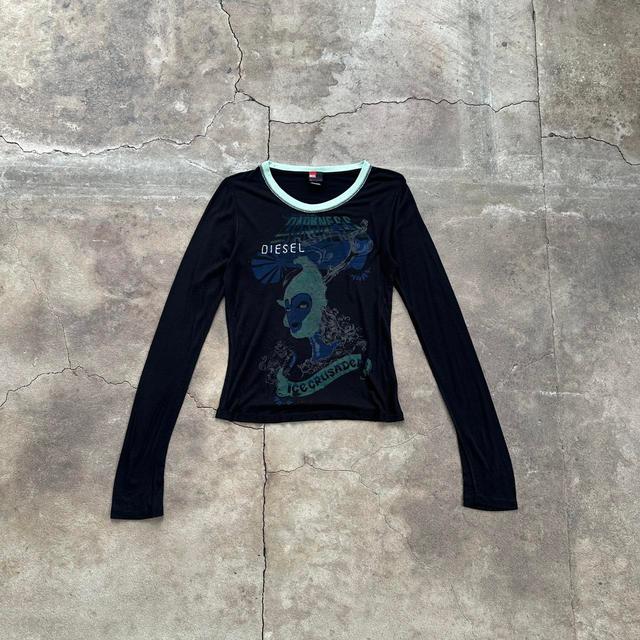 Diesel Women's Sweatshirt - Black - L on Productcaster.