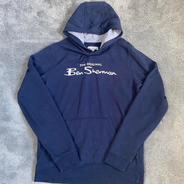 Ben Sherman Men's Hoodie - Navy - S on Productcaster.