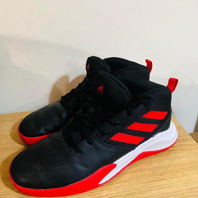 Adidas Men's Trainers - Black/Red - UK 5 on Productcaster.