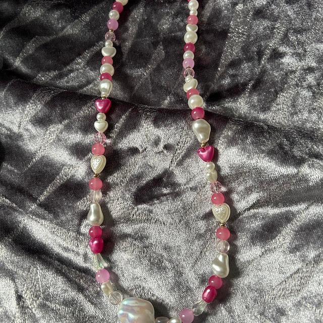 Women's Necklace - Pink on Productcaster.