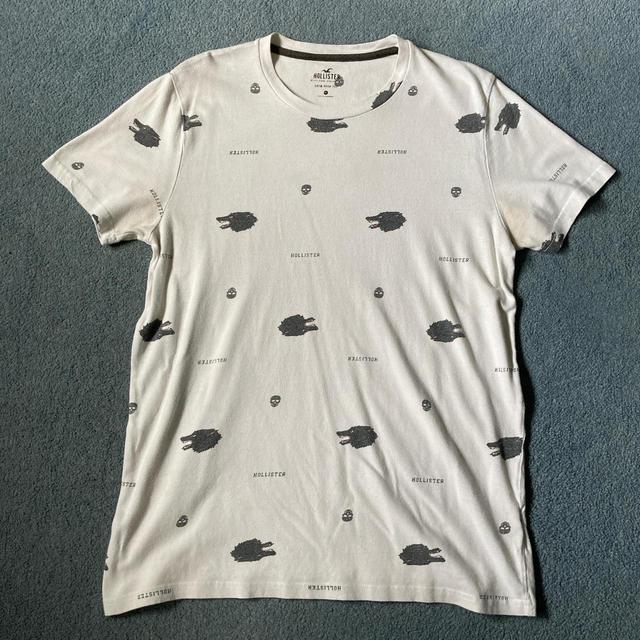 Hollister Co. Men's T-shirt - White/Black - M on Productcaster.