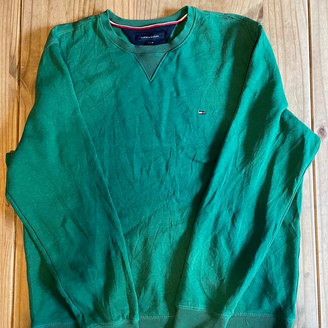 Tommy Hilfiger Men's Jumper - Green - L on Productcaster.