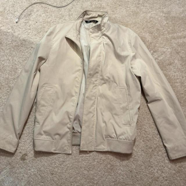 Zara Men's Casual Jacket - Cream - S on Productcaster.