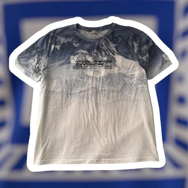 George Men's T-shirt - White/Blue - 3XL on Productcaster.