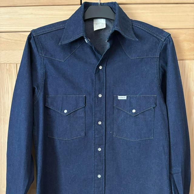 Carhartt Men's Shirt - Navy - S on Productcaster.