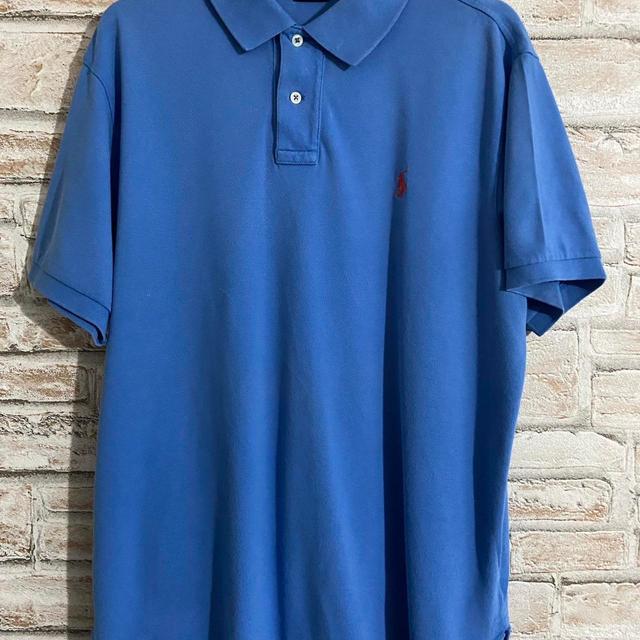 Ralph Lauren Men's Polo shirt - Blue - L on Productcaster.