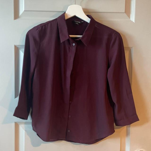 Monki Women's Blouse - Burgundy - XS on Productcaster.