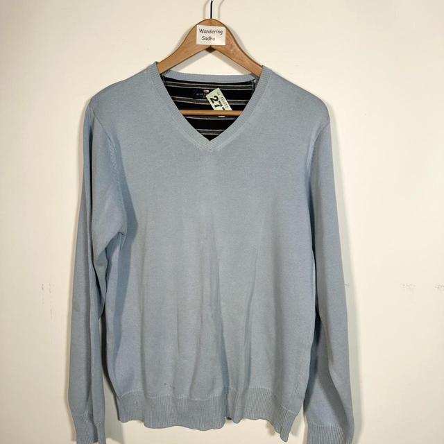 Marks & Spencer Men's Sweatshirt - Blue - M on Productcaster.