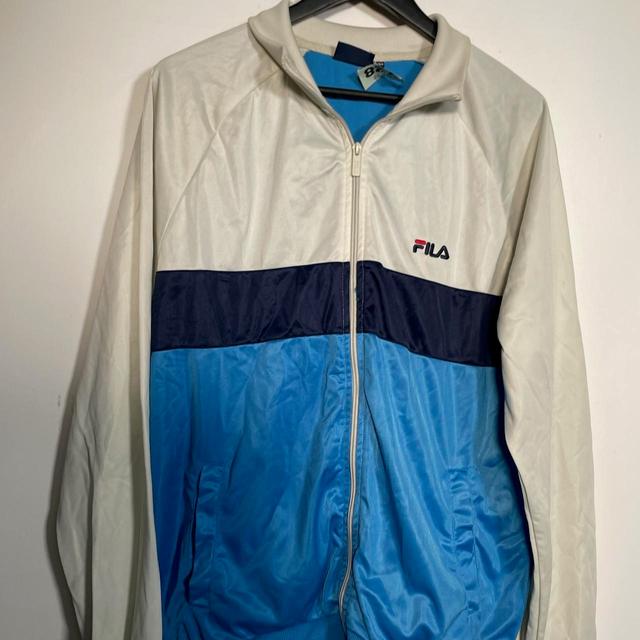 Fila Men's Jacket - Multi/White - XL on Productcaster.