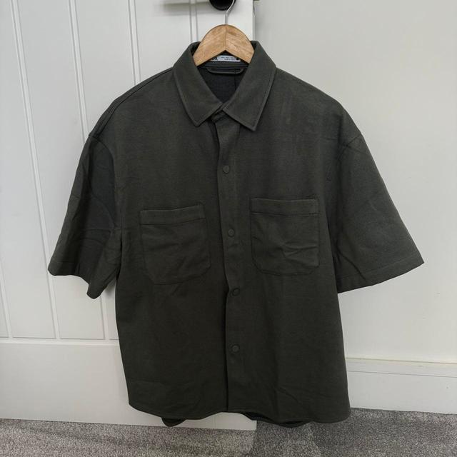 Zara Men's Shirt - Green/Khaki - L on Productcaster.