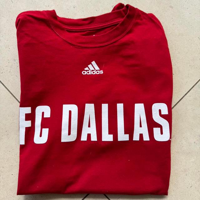 Adidas Men's T-shirt - Red - M on Productcaster.