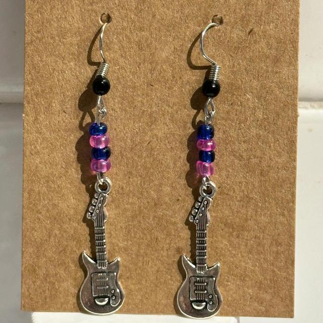 Handmade Women's Earrings - Pink on Productcaster.