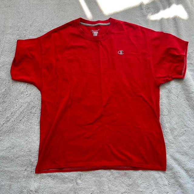 Champion Men's T-shirt - Red - XL on Productcaster.