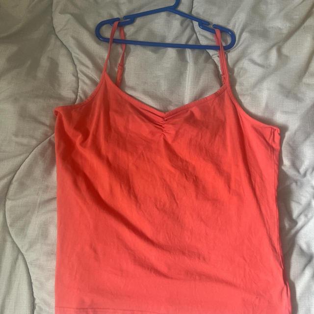 Vintage Women's Vest - Pink/Orange - L on Productcaster.