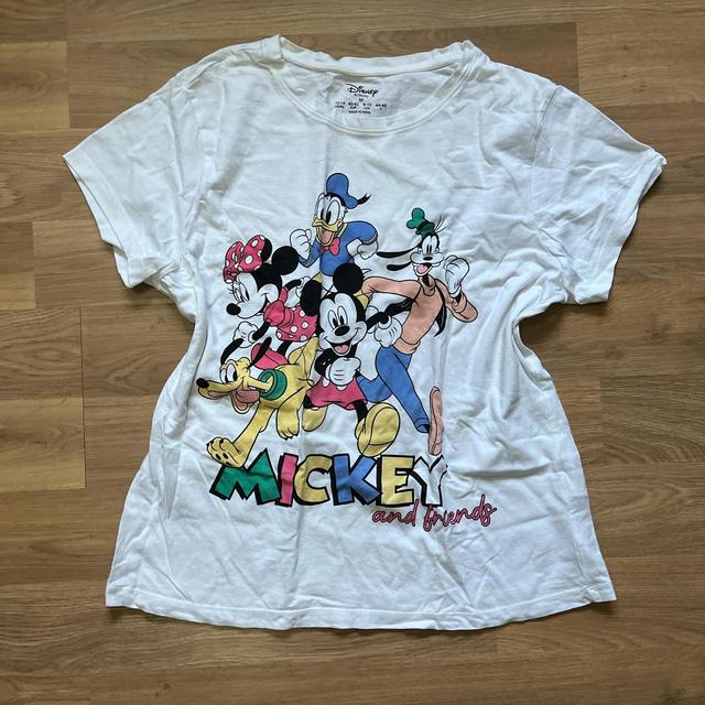 Disney Women's T-shirt - Multi/White - M on Productcaster.