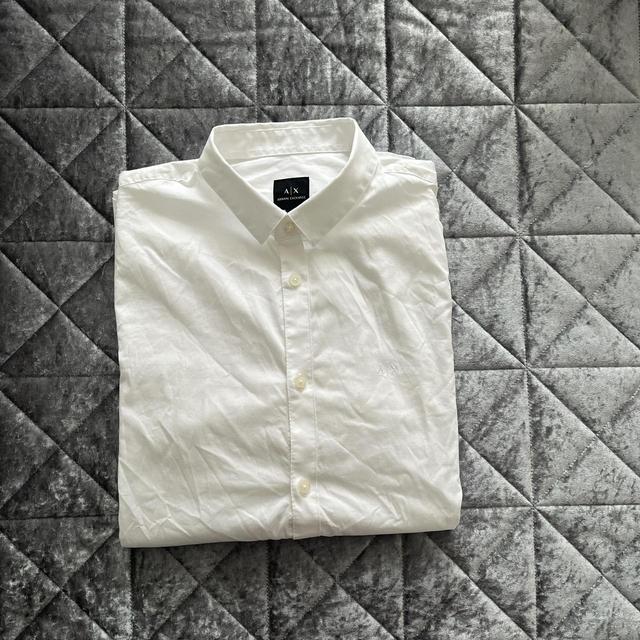 Armani Exchange Men's Shirt - White - M on Productcaster.