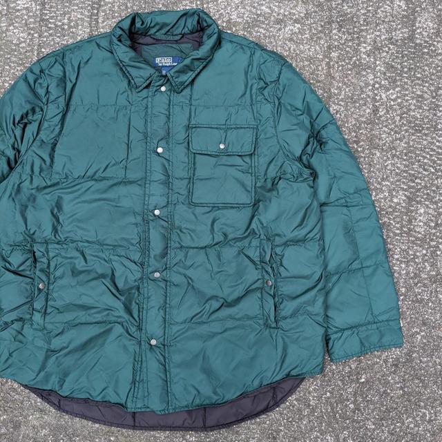 Polo Ralph Lauren Men's Puffer Jacket - Green - L on Productcaster.