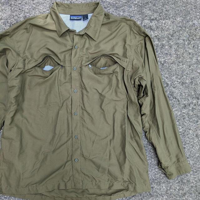 Patagonia Men's Shirt - Green/Khaki - XXL on Productcaster.