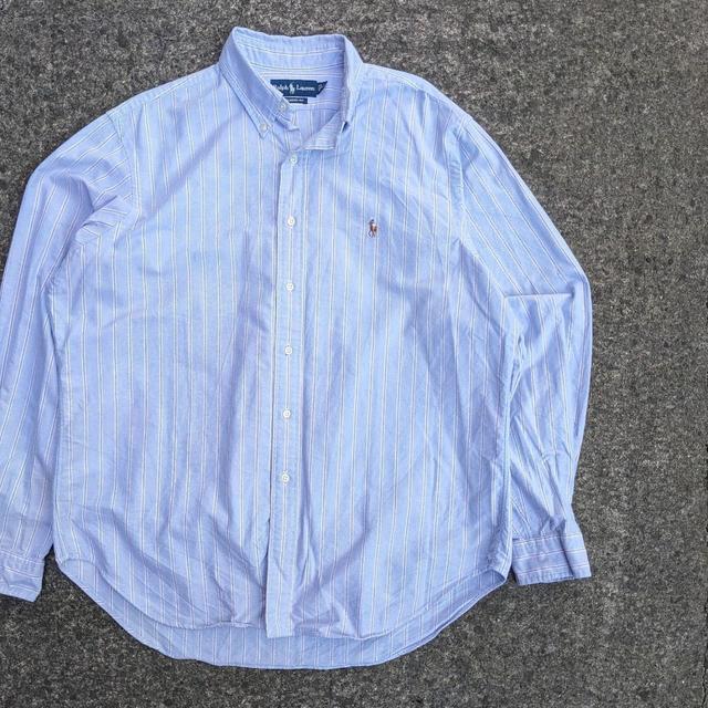 Polo Ralph Lauren Men's Shirt - White/Blue - XL on Productcaster.