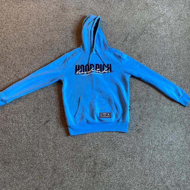 Hoodrich Men's Hoodie - Blue - XS on Productcaster.