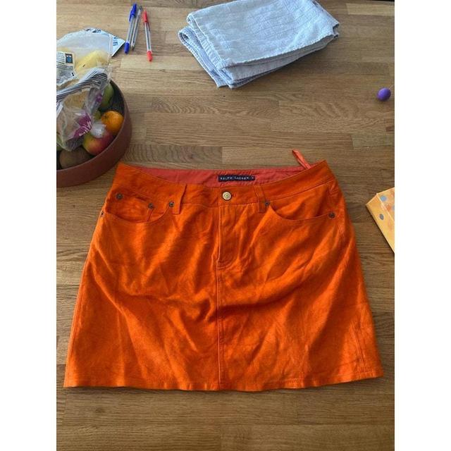 Ralph Lauren Women's Skirt - Orange - UK 8 on Productcaster.