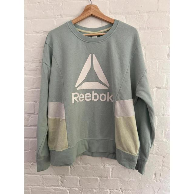 Reebok Women's Sweatshirt - Blue/Green - XXL on Productcaster.