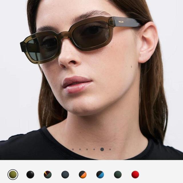 Meller Women's Sunglasses - Green/Black on Productcaster.