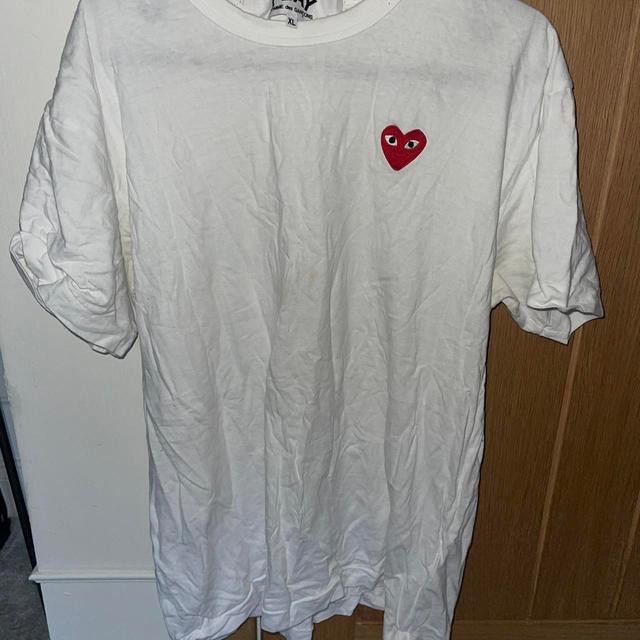 Comme des Garçons Men's T-shirt - White - XL on Productcaster.