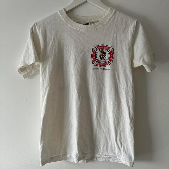 Men's T-shirt - White/Cream - M on Productcaster.