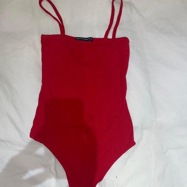 Brandy Melville Women's Bodysuit - Red - One size on Productcaster.