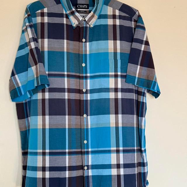 Chaps Men's Shirt - Blue/Multi - XL on Productcaster.