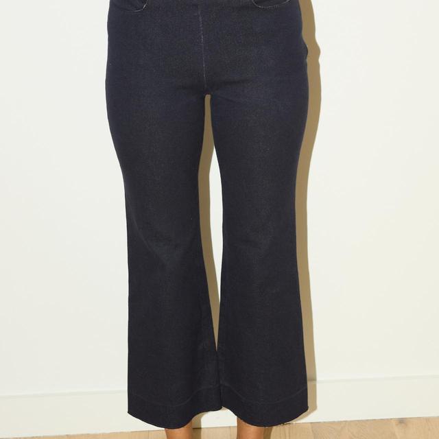 Miu Miu Women's Trousers - Navy - UK 10 on Productcaster.