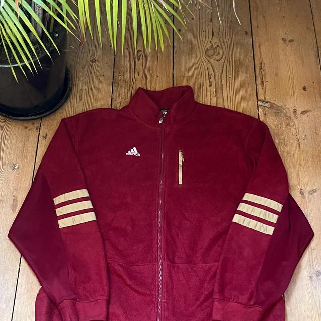 Adidas Men's Sweatshirt - Burgundy - M on Productcaster.