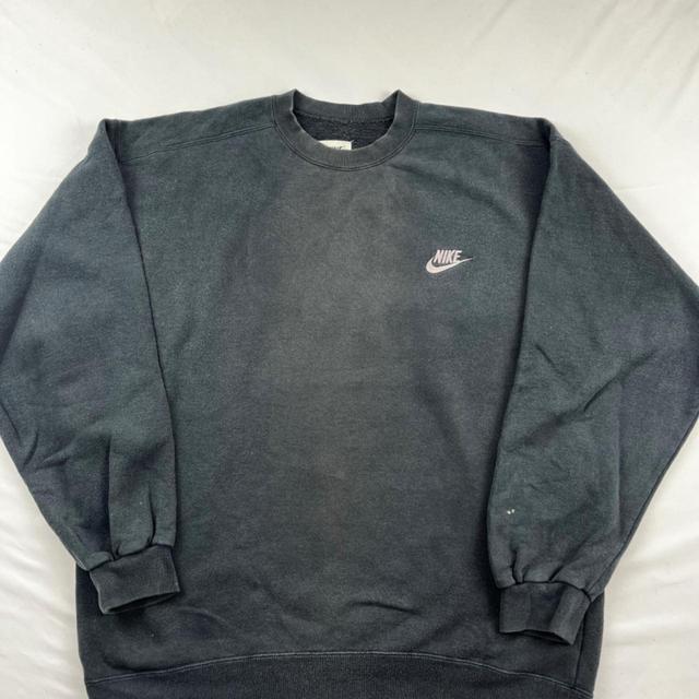 Nike Men's Sweatshirt - Grey/White - L on Productcaster.