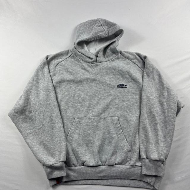 Umbro Men's Hoodie - Grey/Navy - M on Productcaster.