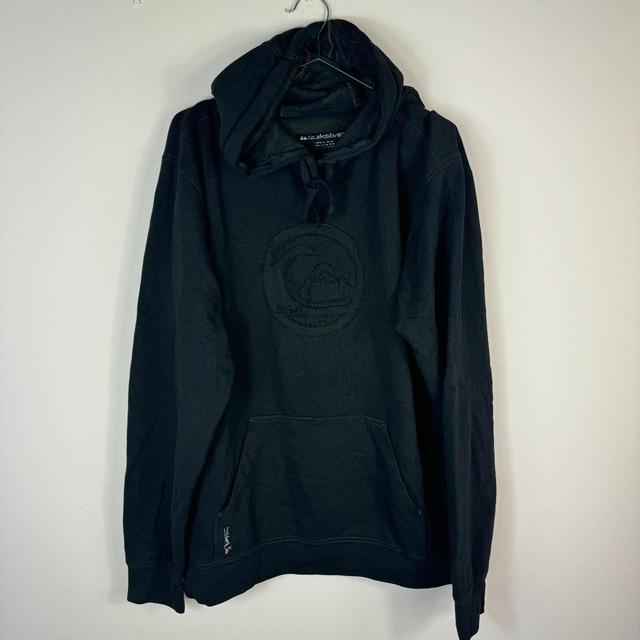 Quiksilver Men's Hoodie - Black/White - L on Productcaster.