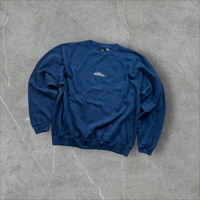 No Fear Men's Sweatshirt - White/Navy - XL on Productcaster.