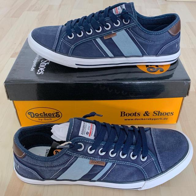 Dockers Men's Trainers - Blue/Navy - UK 10.5 on Productcaster.