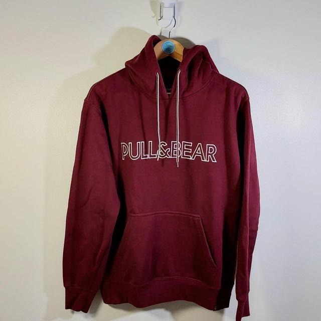 Preloved Men's Hoodie - Burgundy - M on Productcaster.